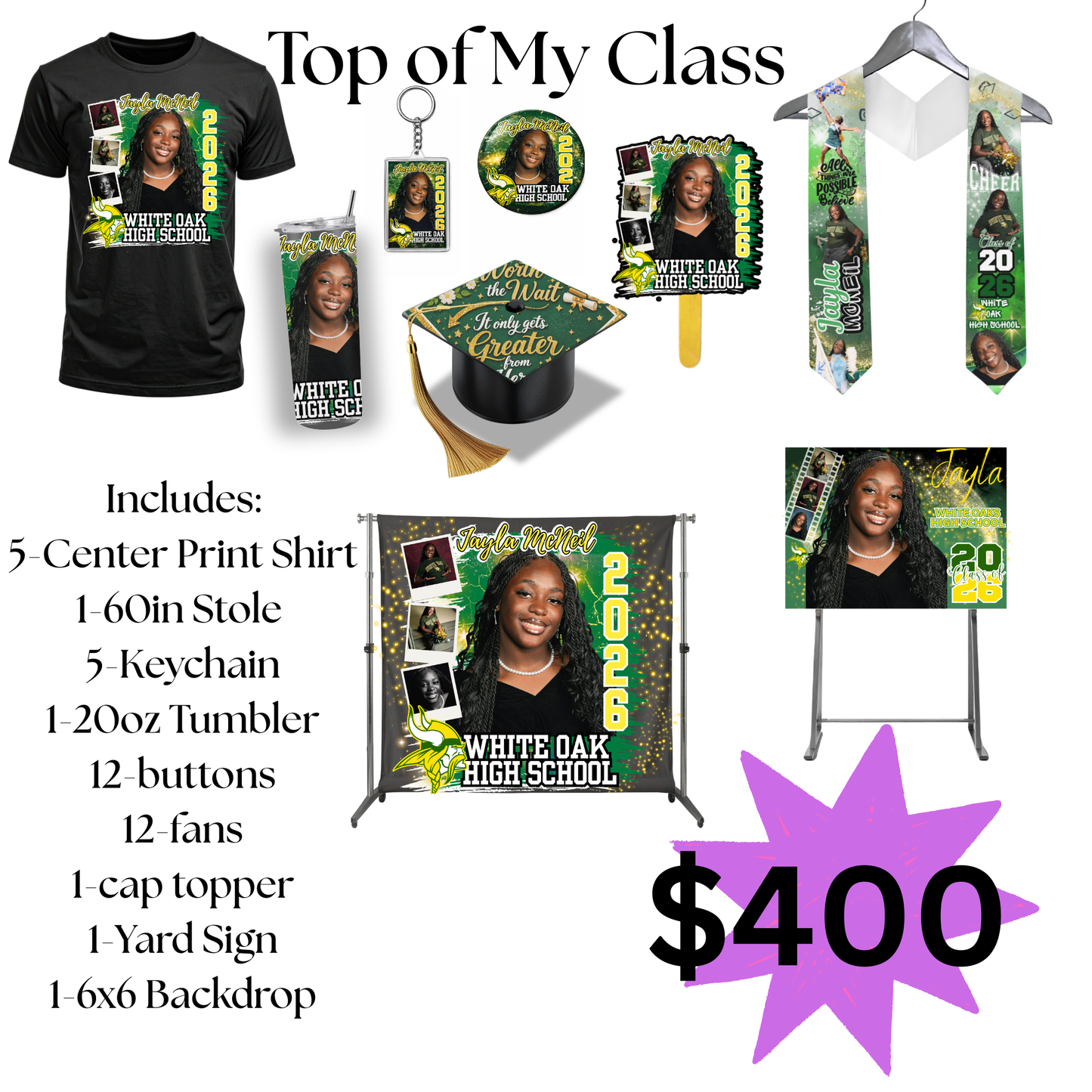 Top of My Class Grad Package
