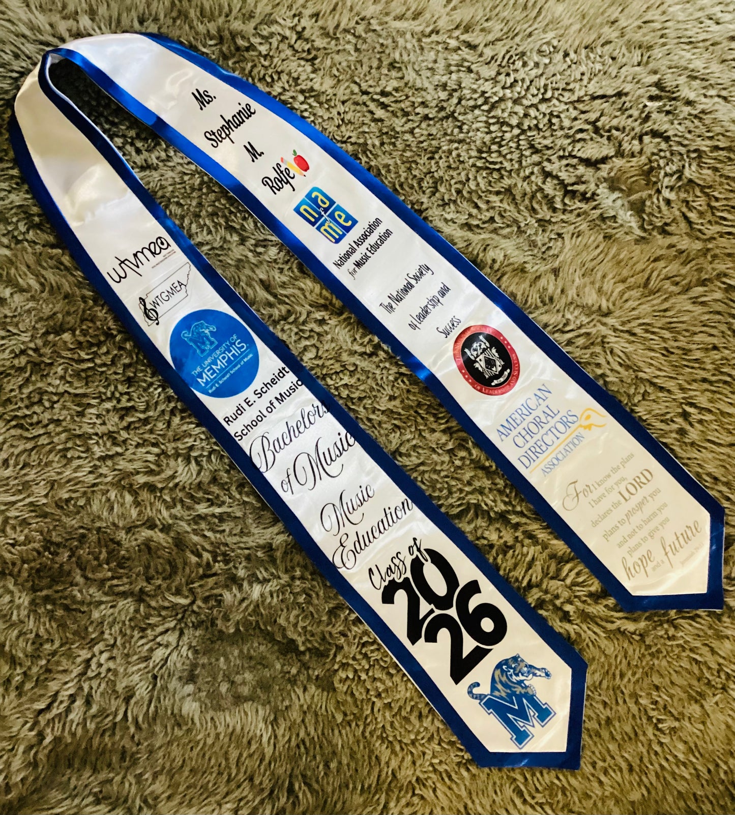 Custom Graduation Stole