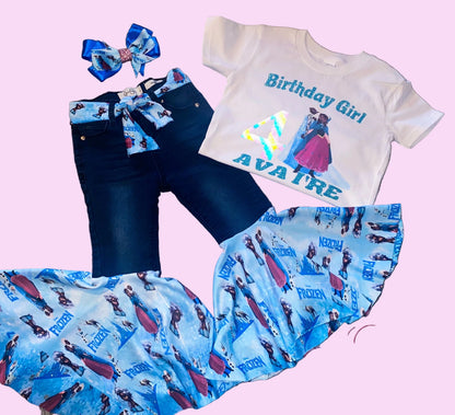 Create your own denim bell bottom set