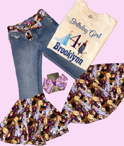 Create your own denim bell bottom set