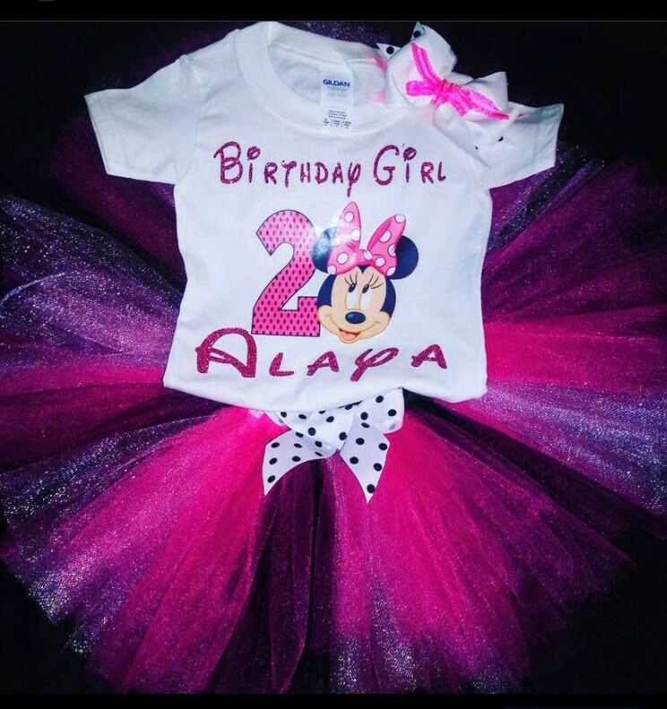 Minni Mouse Inspired Tutu Set