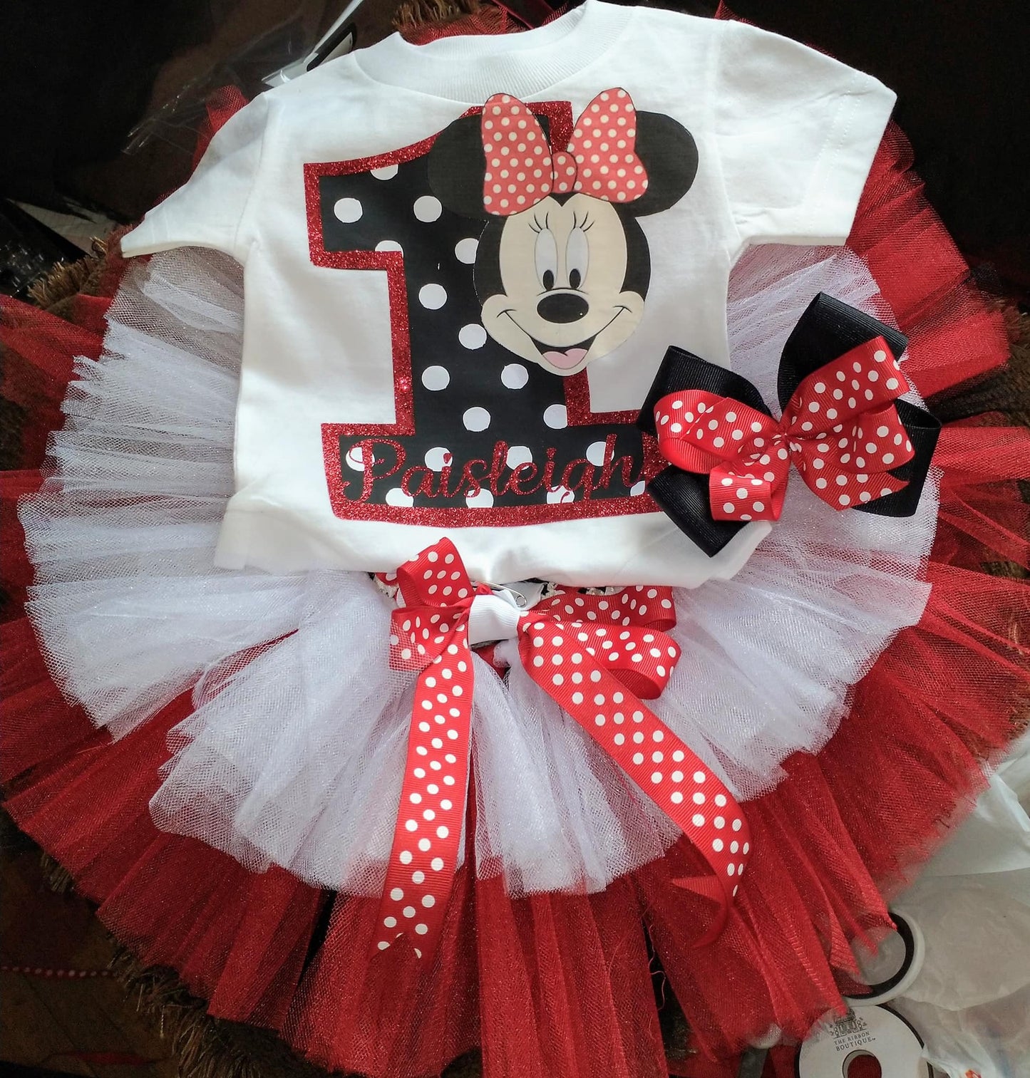 Minni Mouse Inspired Tutu Set