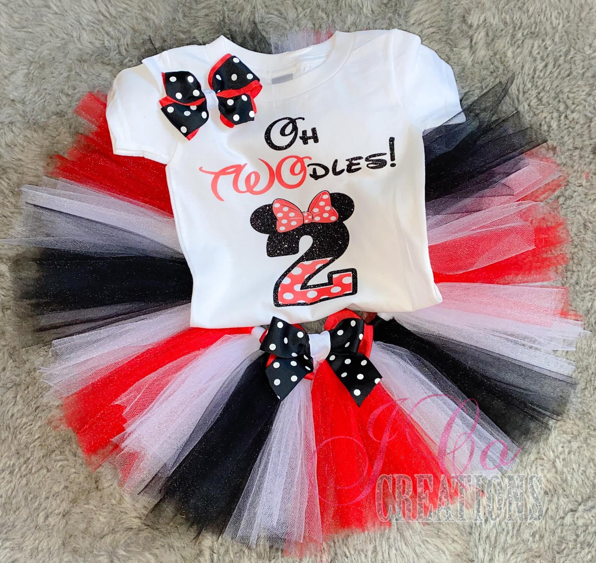 Minni Mouse Inspired Tutu Set