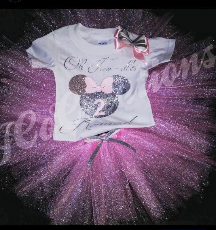 Minni Mouse Inspired Tutu Set