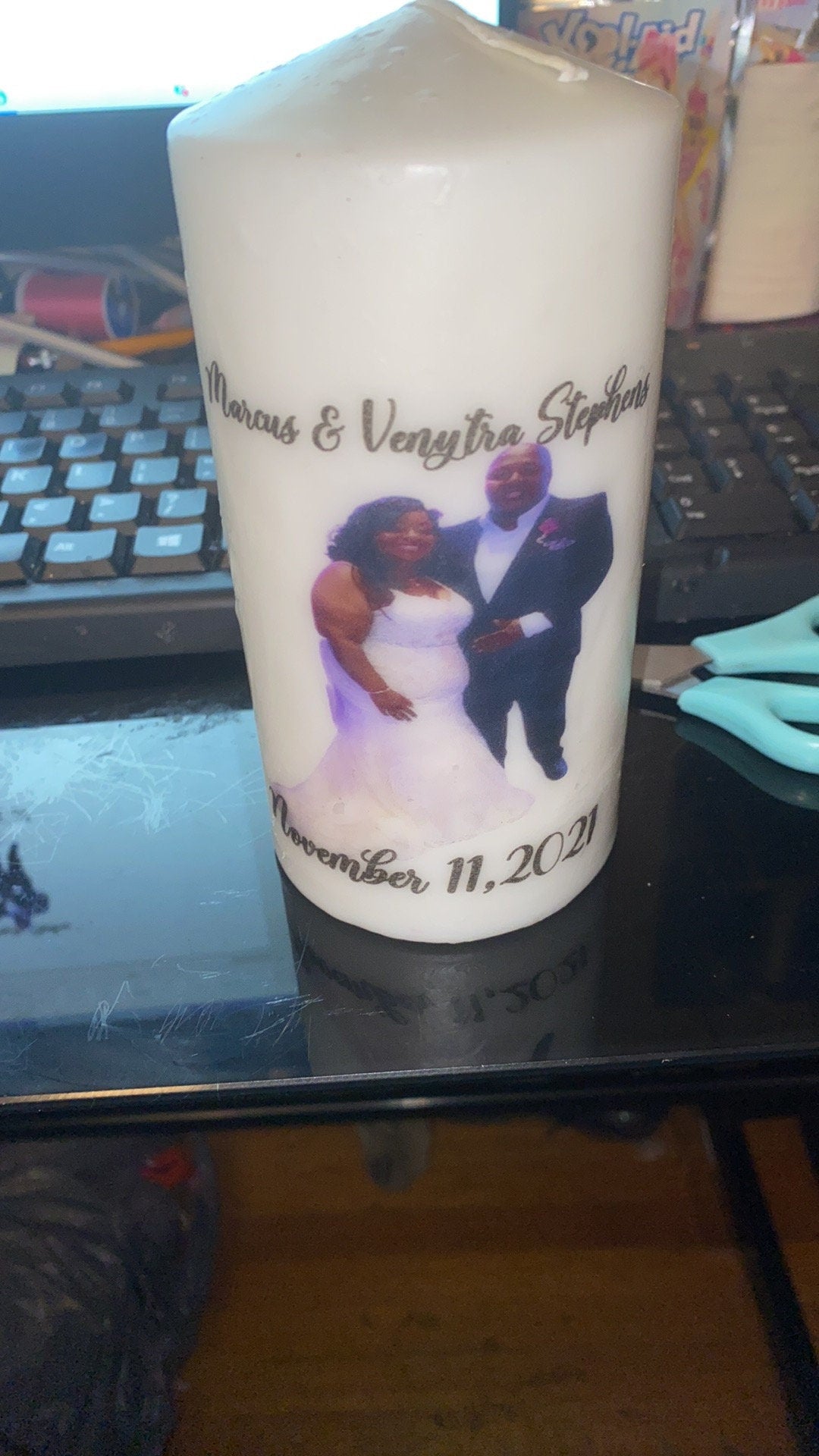 Custom Picture Candles 3in
