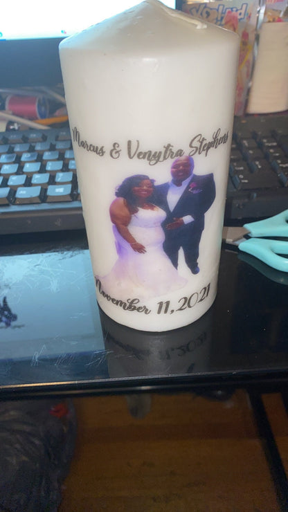 Custom Picture Candles 3in