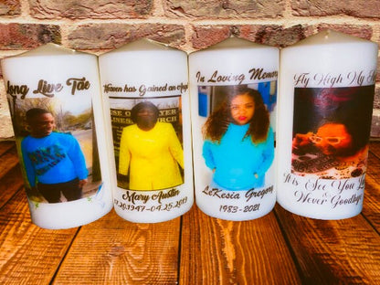 Custom Picture Candles 3in